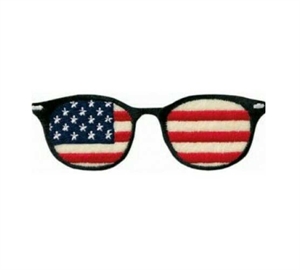 Mono Quick Strygbar Lappe m/ USA Brille